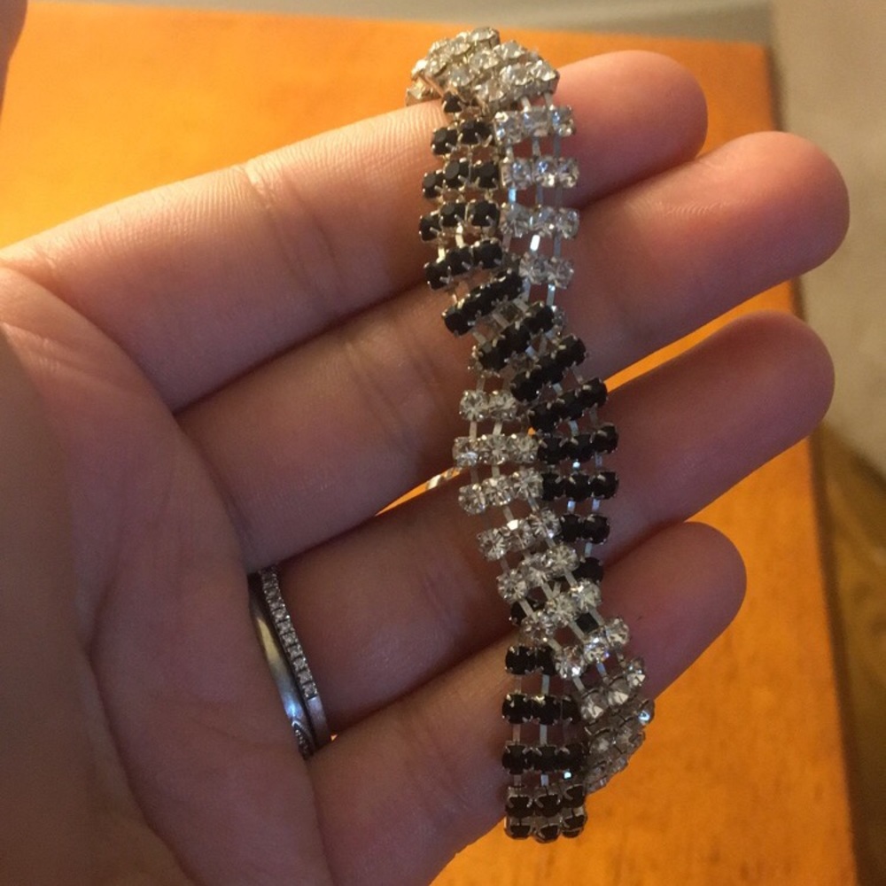 Black and silver Bracelet